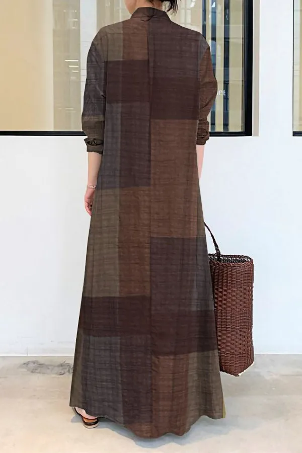 Casual Concealed Printed Dress