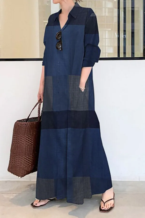 Casual Concealed Printed Dress