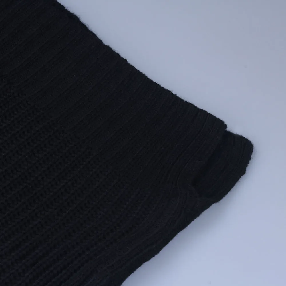 Casual Pile Collar High-collared Sweaters Mini Dresses