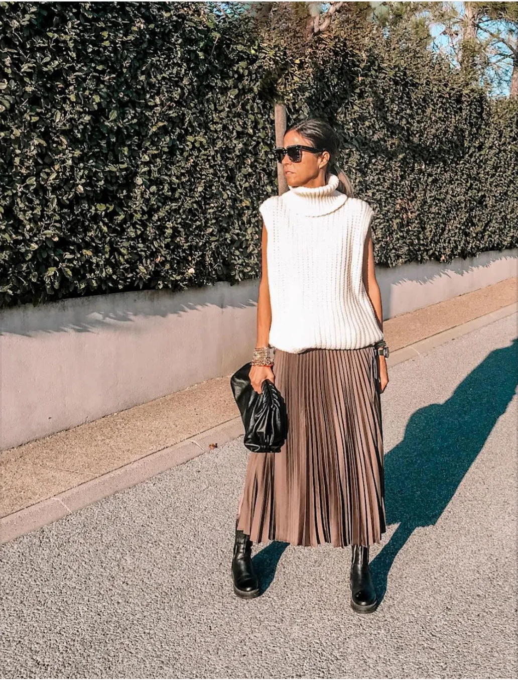 Casual Pile Collar High-collared Sweaters Mini Dresses