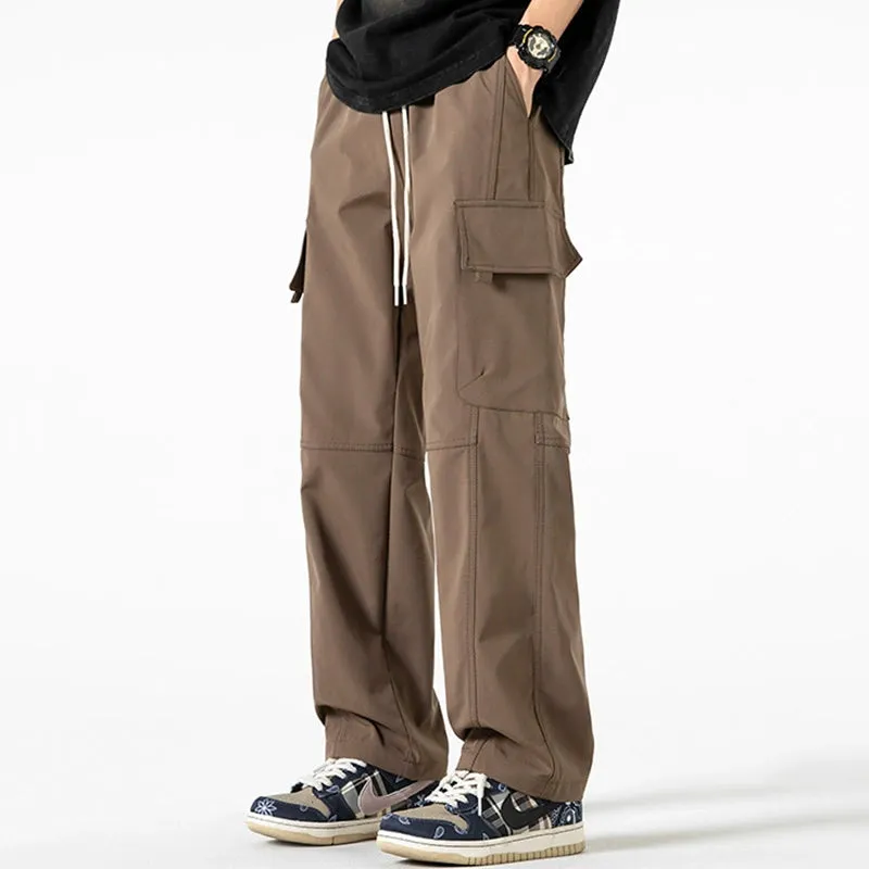 Casual Straight-leg Cargo Pants