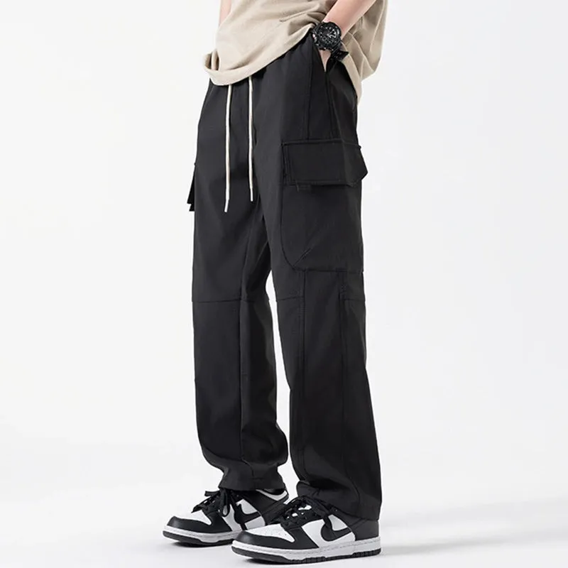Casual Straight-leg Cargo Pants