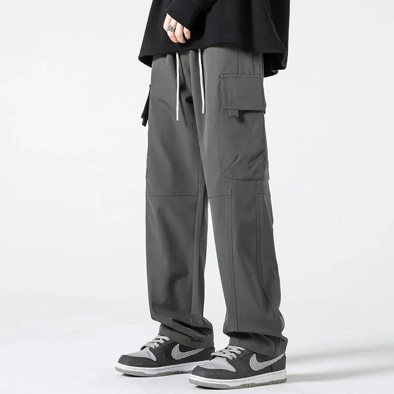Casual Straight-leg Cargo Pants