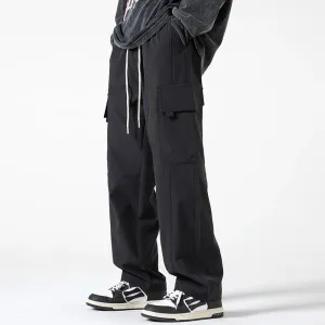 Casual Straight-leg Cargo Pants