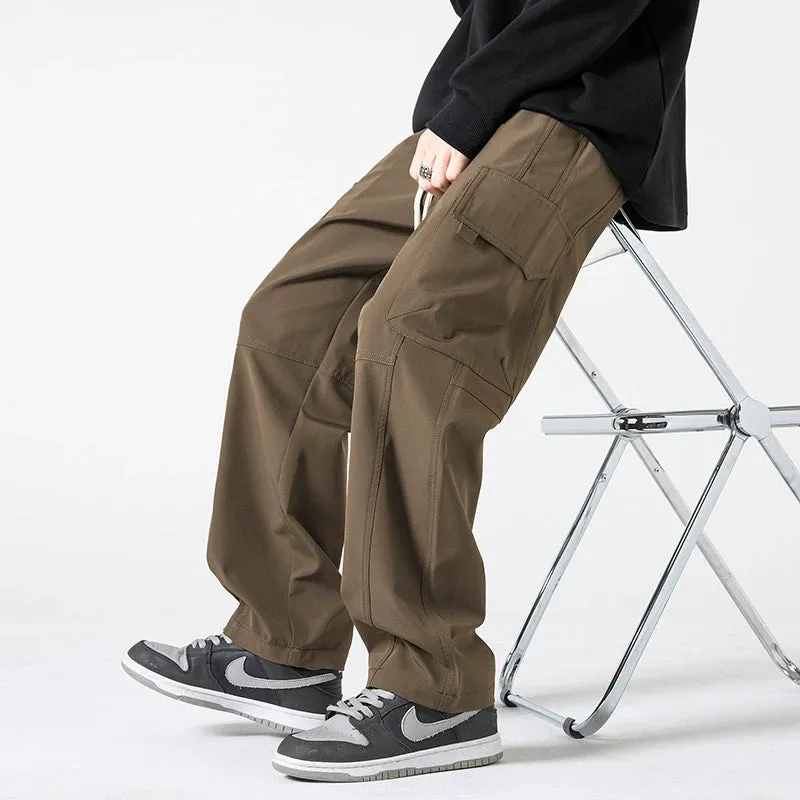 Casual Straight-leg Cargo Pants