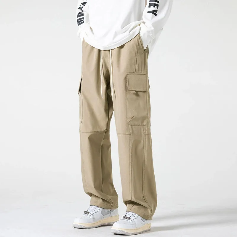 Casual Straight-leg Cargo Pants