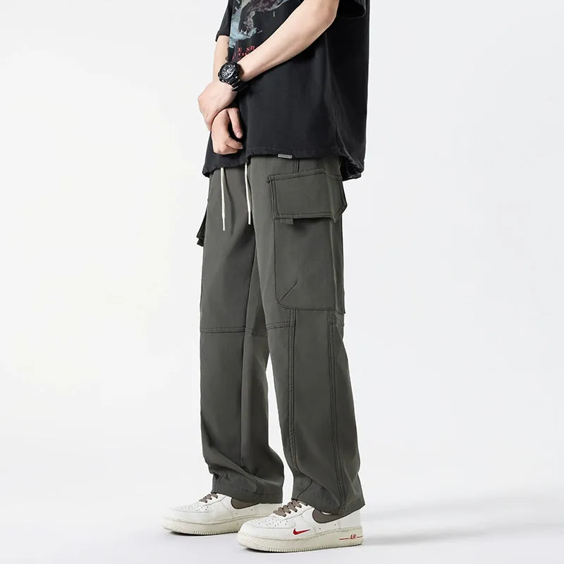 Casual Straight-leg Cargo Pants