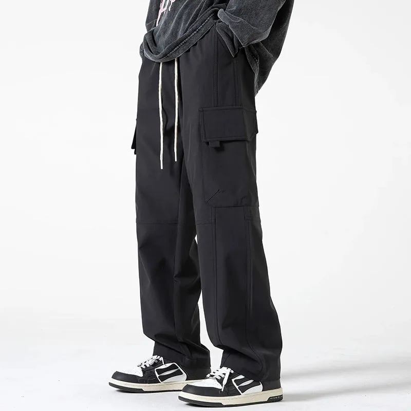 Casual Straight-leg Cargo Pants