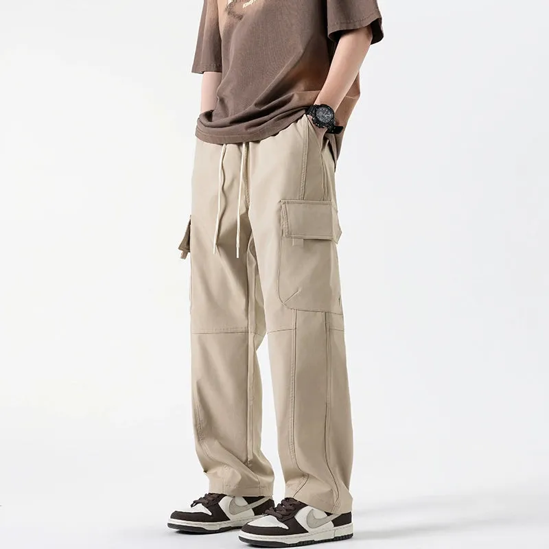 Casual Straight-leg Cargo Pants