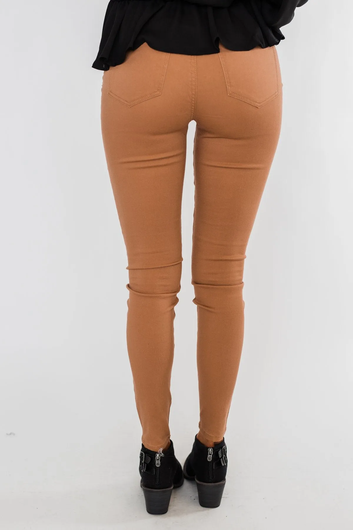 Celebrity Pink Ankle Skinny Jeans- Clay