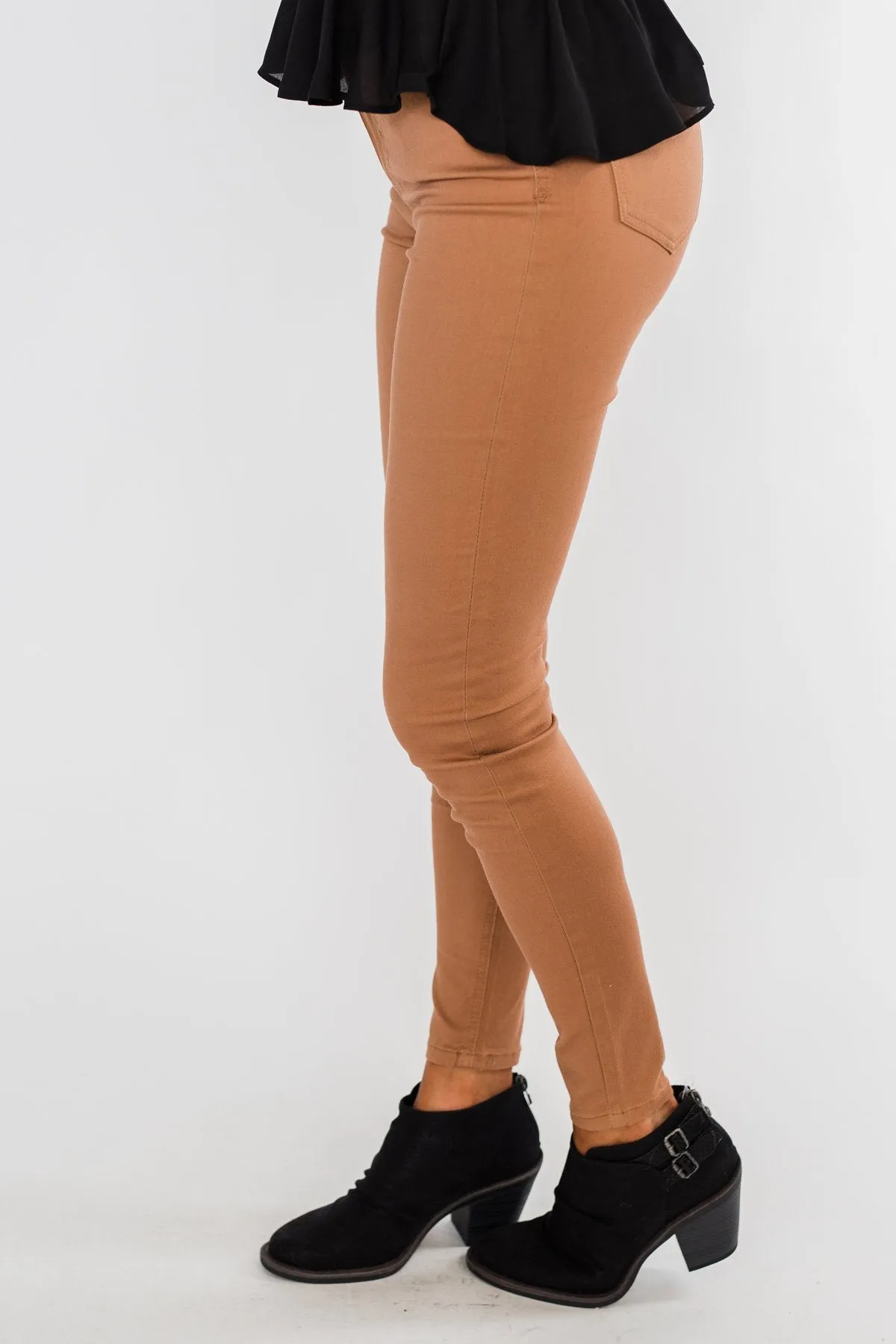 Celebrity Pink Ankle Skinny Jeans- Clay
