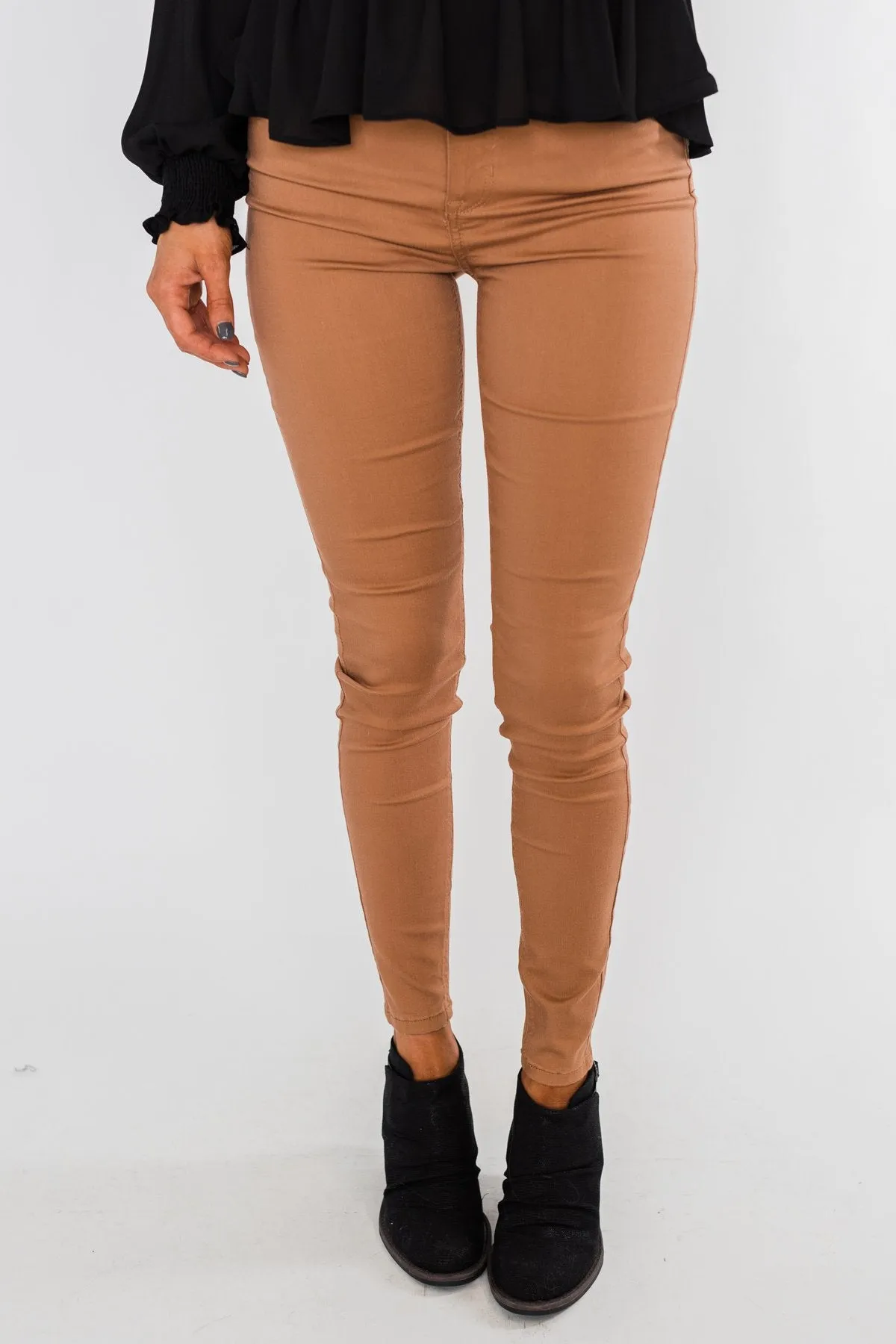 Celebrity Pink Ankle Skinny Jeans- Clay