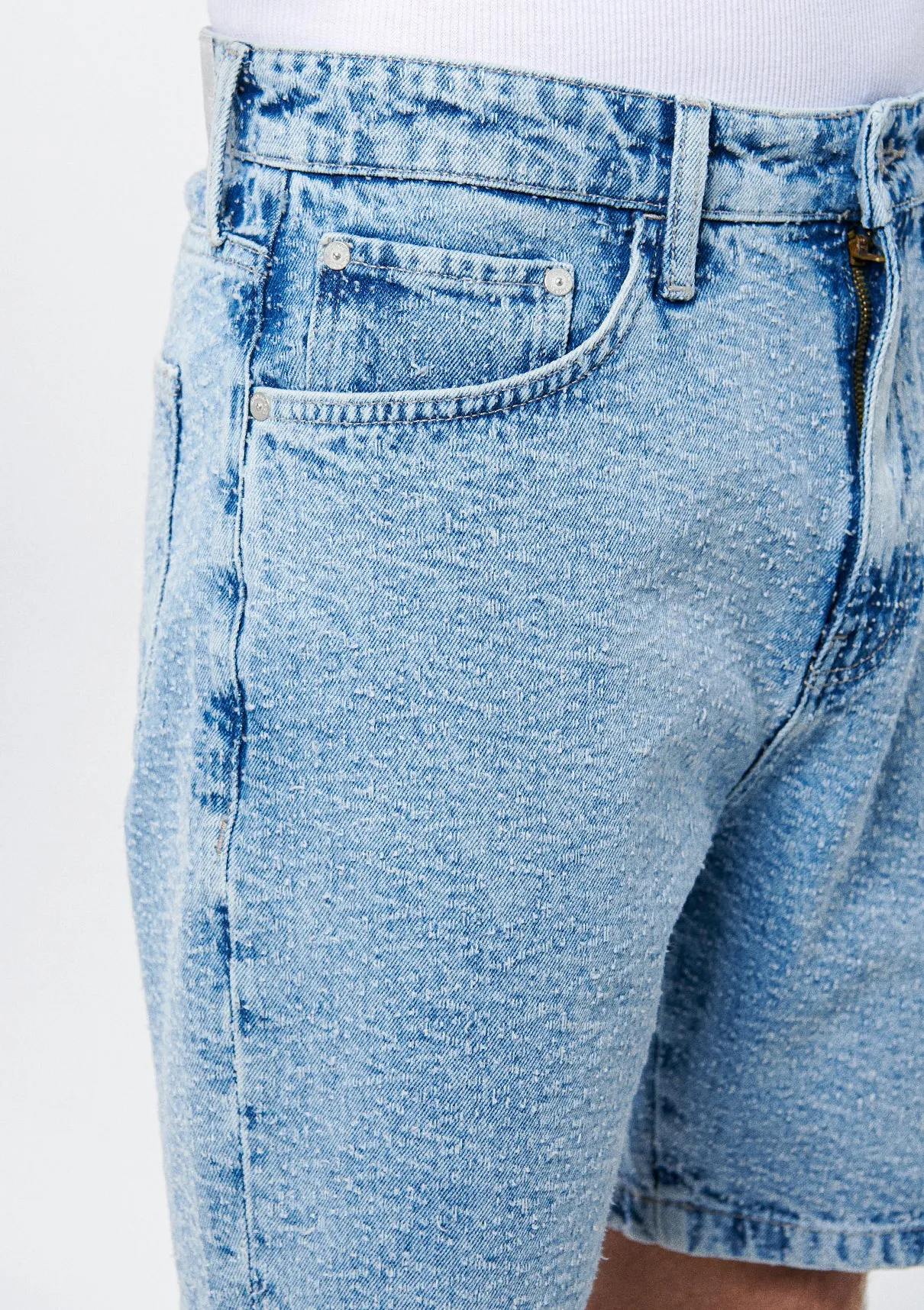Chicago Jacquard Jean Shorts