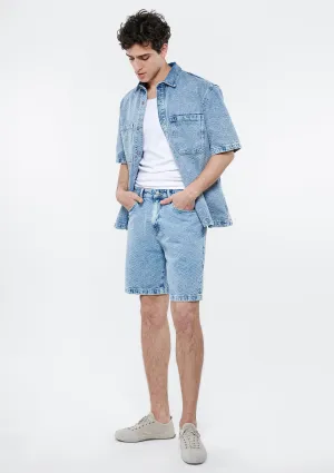 Chicago Jacquard Jean Shorts