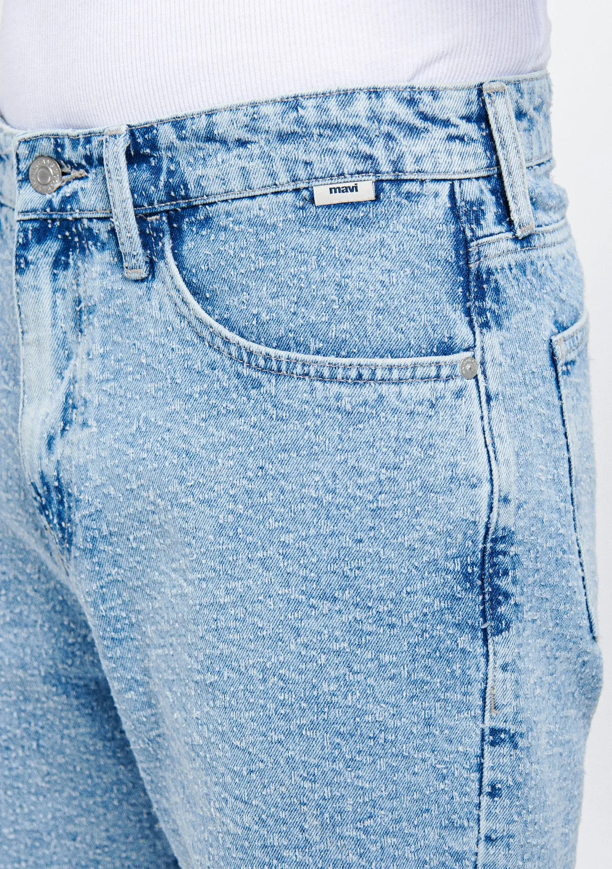 Chicago Jacquard Jean Shorts