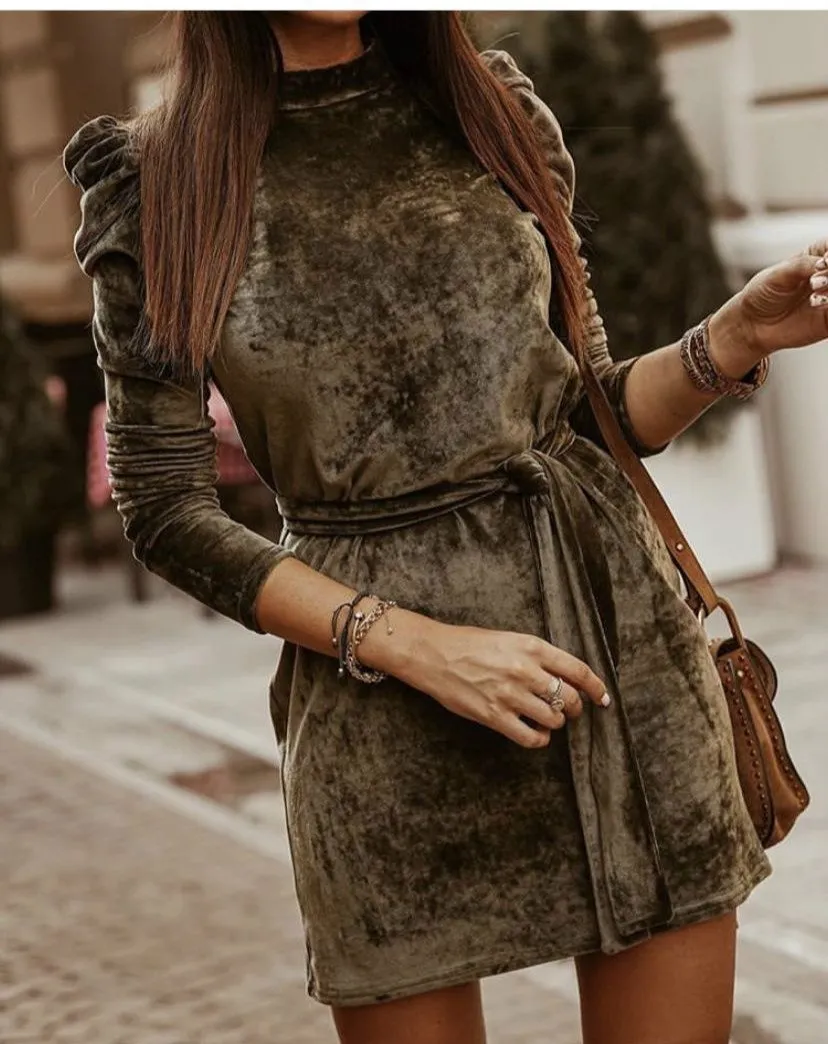 Chicindress Casual Sexy Long Sleeve Mini Dress(4 Colors)