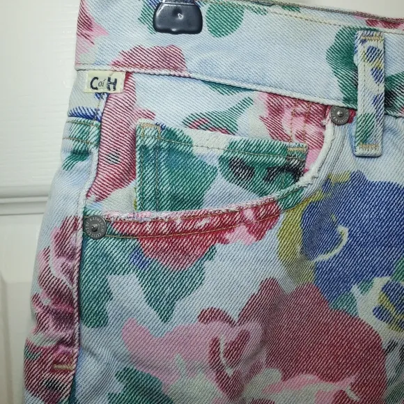 CITIZENS OF HUMANITY Kristen High Rise Shorts denim  FLORAL Sz 26