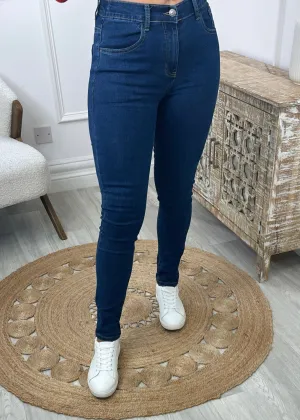 Clarita Blue High Waisted Jeans