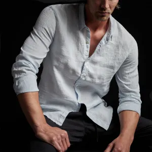 Classic Linen Shirt - Memory Pigment