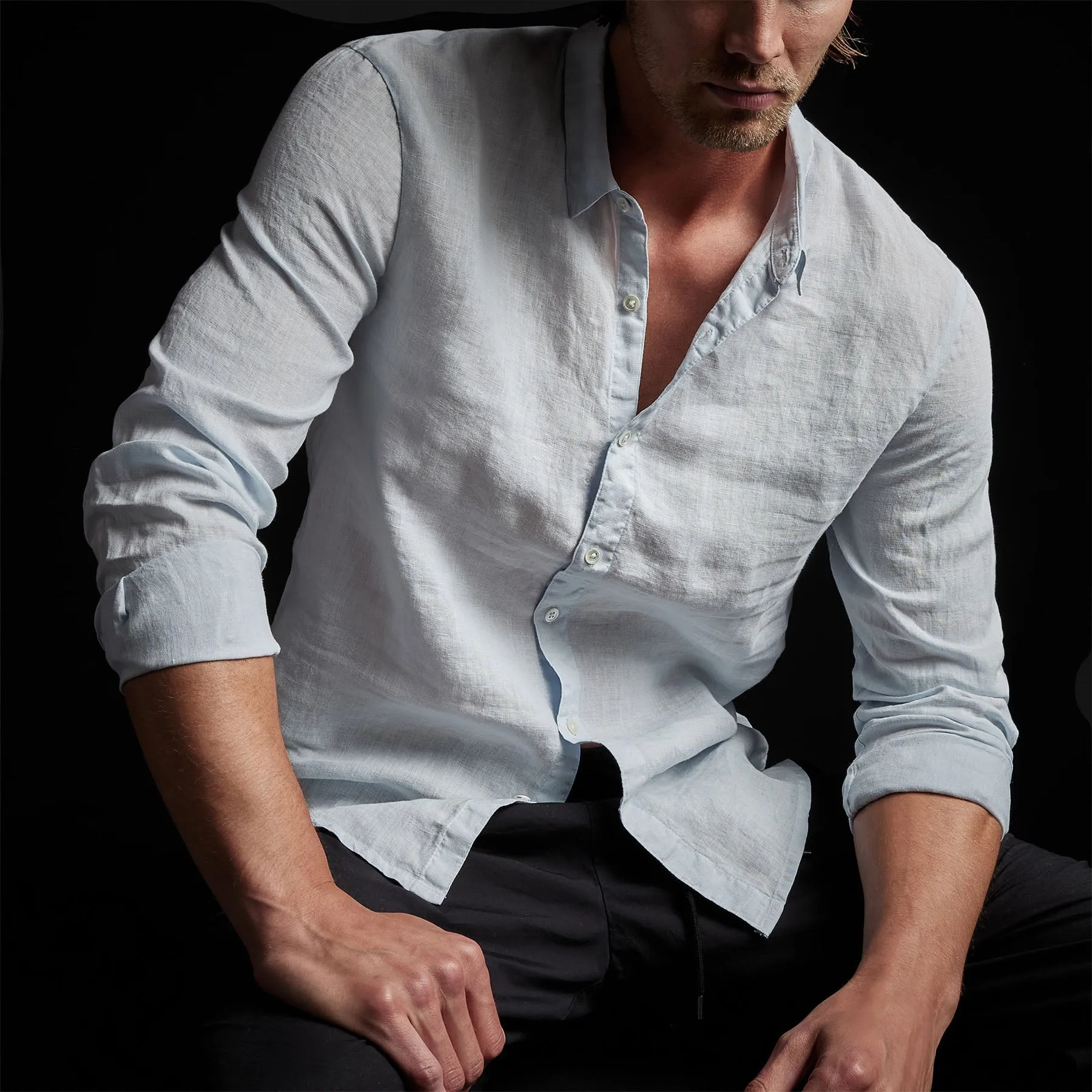 Classic Linen Shirt - Memory Pigment