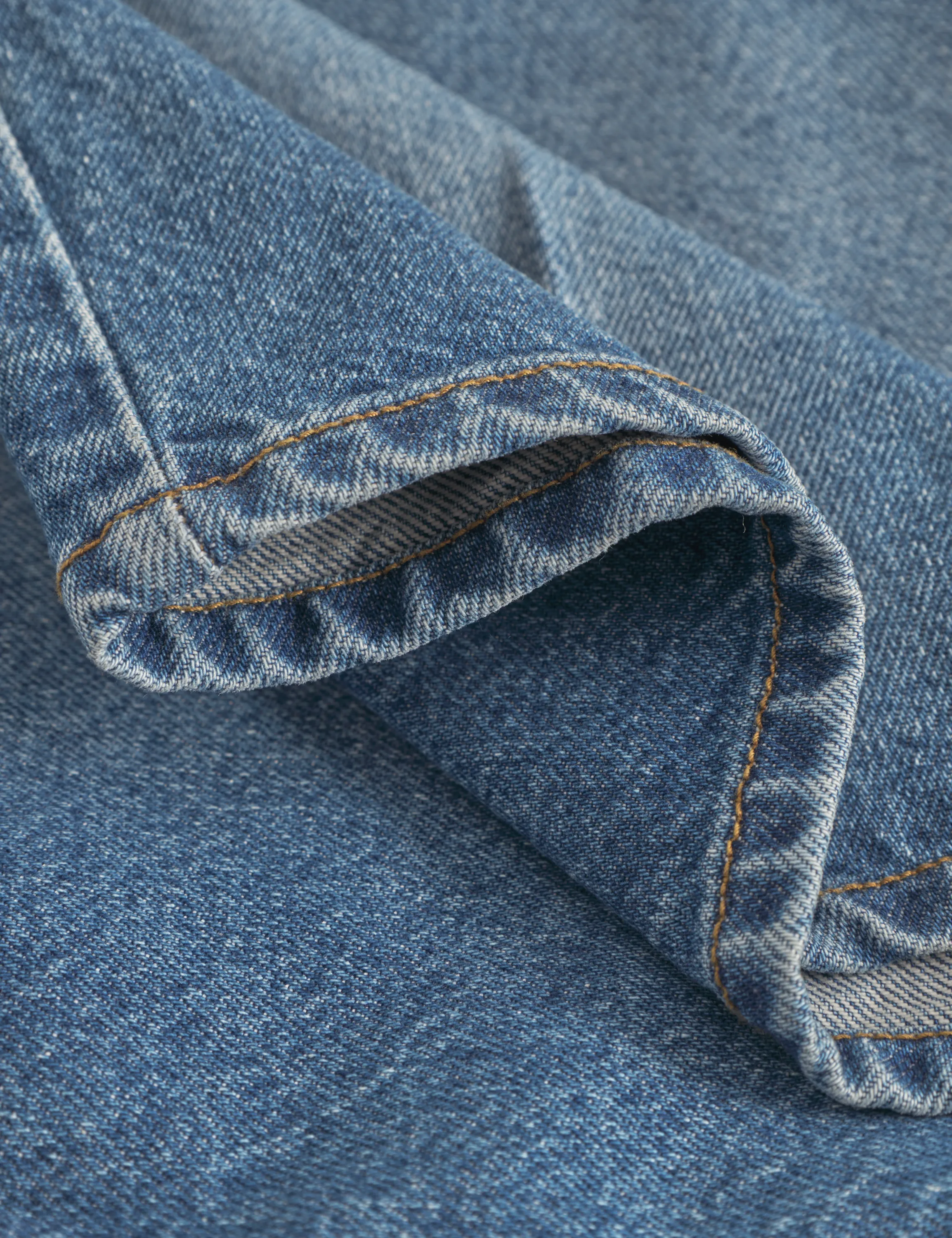 Clay Creased Denim Shorts | Vintage Blue