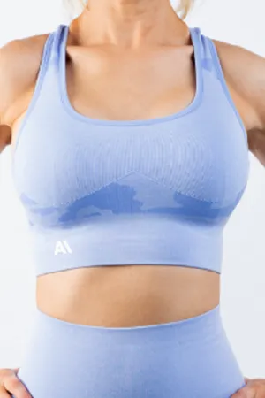 Coco Camo Sports Bra Blue