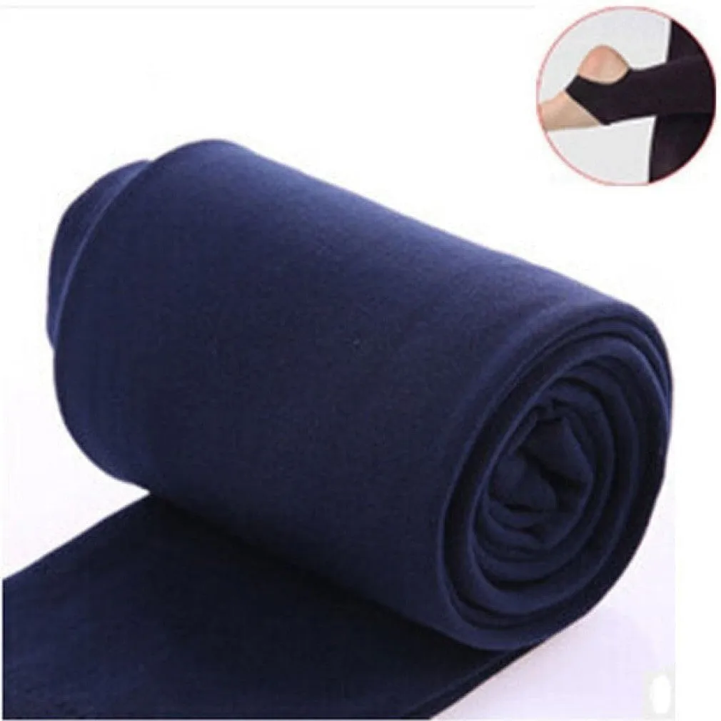 ContiNent 33 Autumn winter woman thick warm leggings candy color brushed charcoal Stretch Fleece Pants Trample Feet Leggings