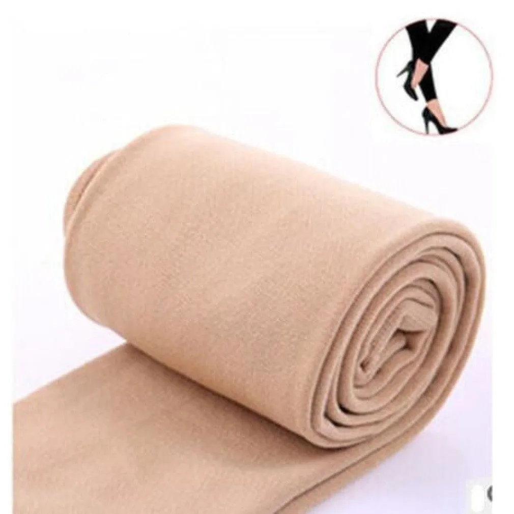 ContiNent 33 Autumn winter woman thick warm leggings candy color brushed charcoal Stretch Fleece Pants Trample Feet Leggings