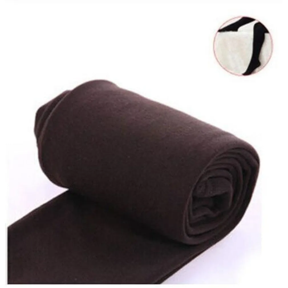 ContiNent 33 Autumn winter woman thick warm leggings candy color brushed charcoal Stretch Fleece Pants Trample Feet Leggings