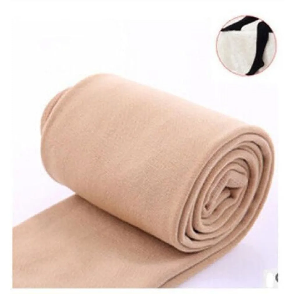 ContiNent 33 Autumn winter woman thick warm leggings candy color brushed charcoal Stretch Fleece Pants Trample Feet Leggings