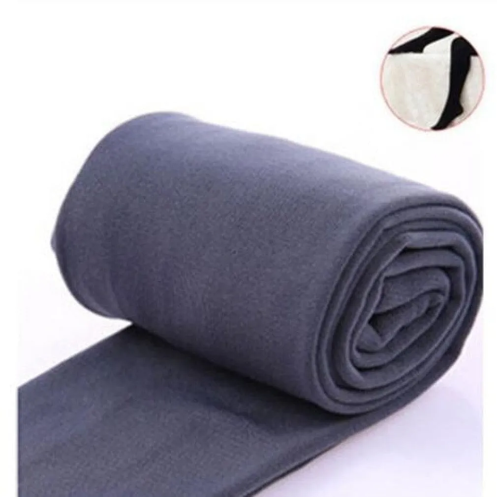 ContiNent 33 Autumn winter woman thick warm leggings candy color brushed charcoal Stretch Fleece Pants Trample Feet Leggings