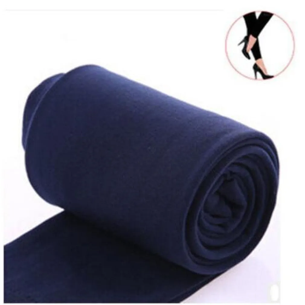 ContiNent 33 Autumn winter woman thick warm leggings candy color brushed charcoal Stretch Fleece Pants Trample Feet Leggings