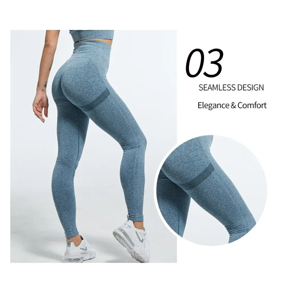 ContiNent 33 Women High Waist Leggings For Fitness Ladies Sexy Bubble Butt Gym Sports Workout Leggings Push Up Fitness Female Leggins
