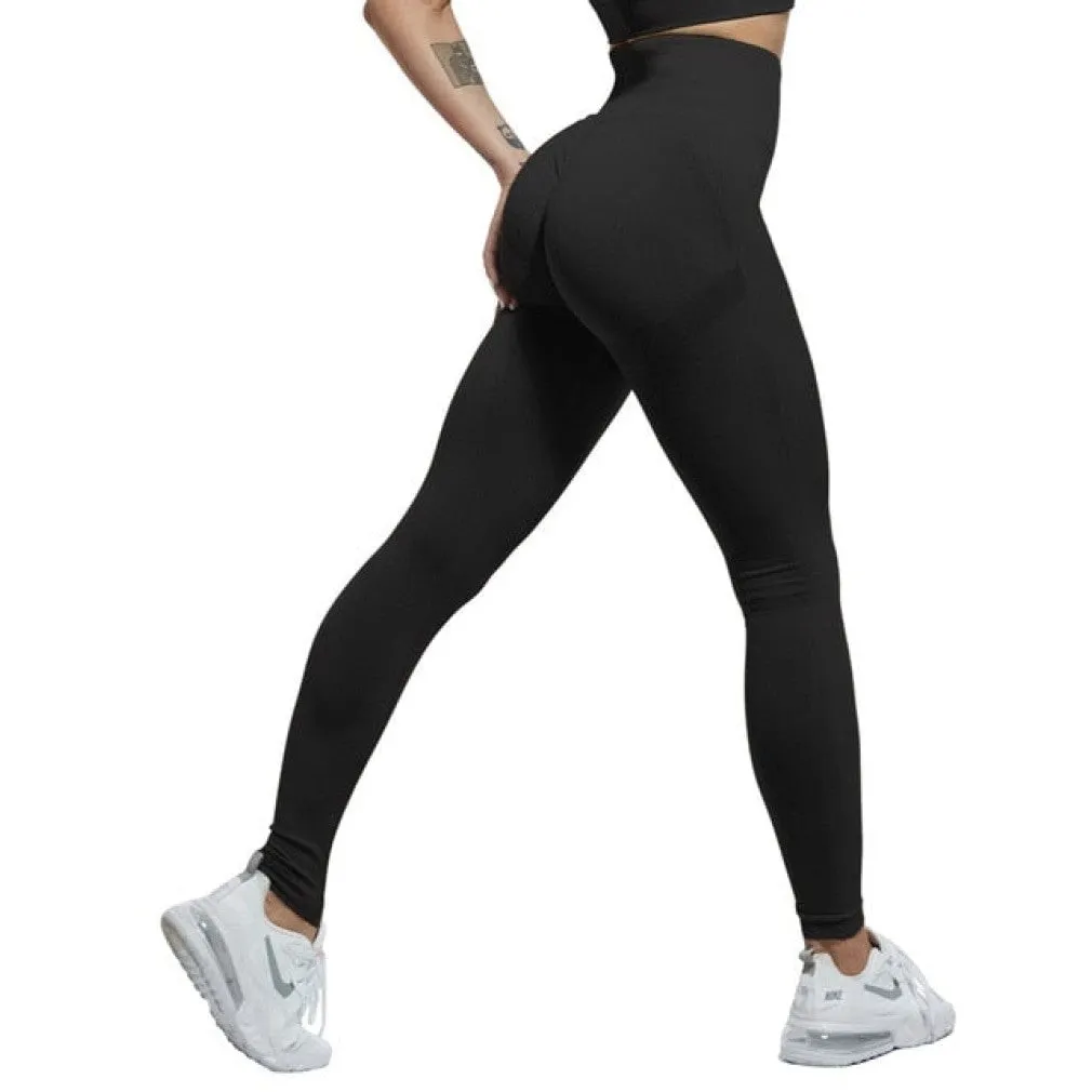 ContiNent 33 Women High Waist Leggings For Fitness Ladies Sexy Bubble Butt Gym Sports Workout Leggings Push Up Fitness Female Leggins