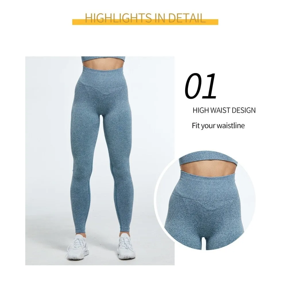 ContiNent 33 Women High Waist Leggings For Fitness Ladies Sexy Bubble Butt Gym Sports Workout Leggings Push Up Fitness Female Leggins