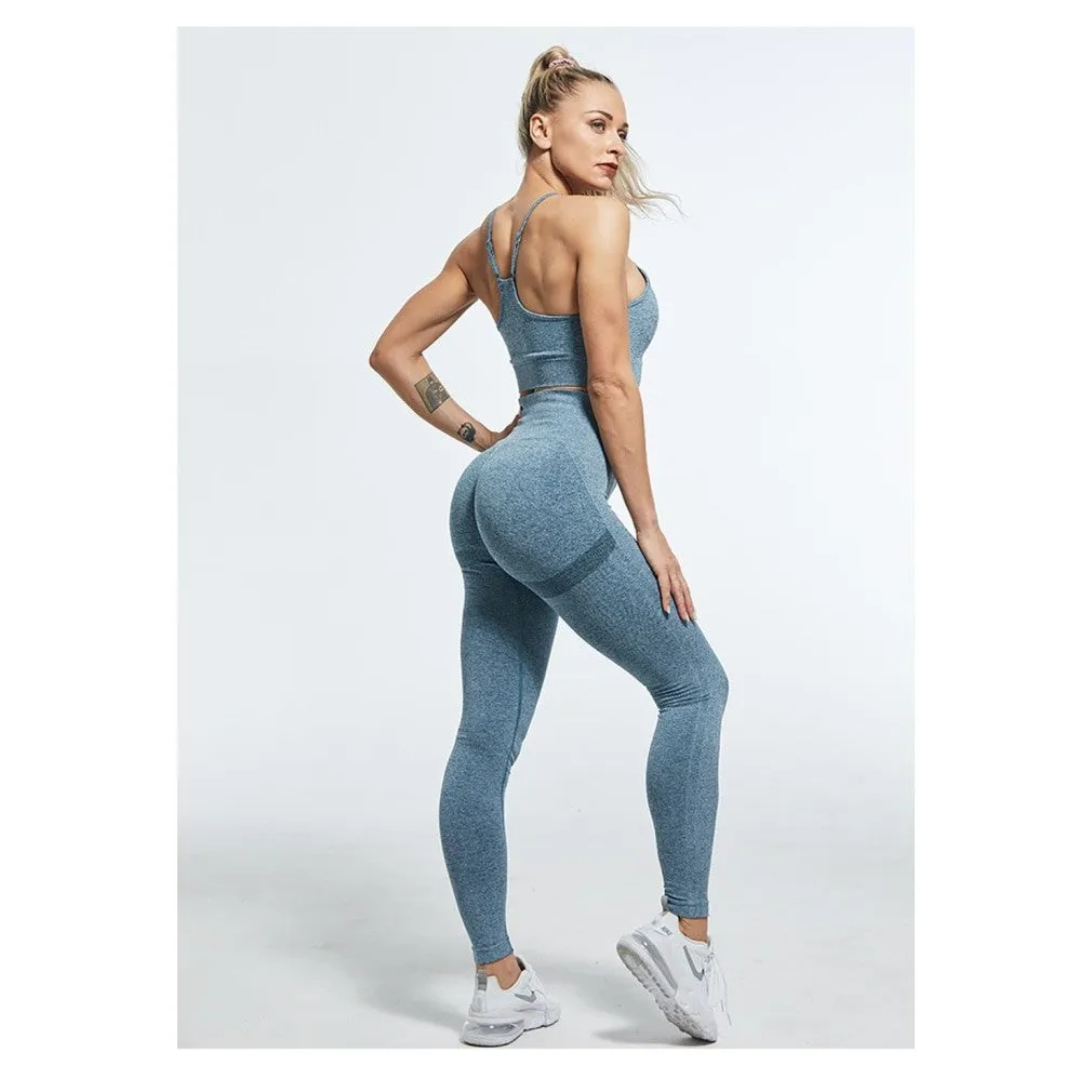 ContiNent 33 Women High Waist Leggings For Fitness Ladies Sexy Bubble Butt Gym Sports Workout Leggings Push Up Fitness Female Leggins