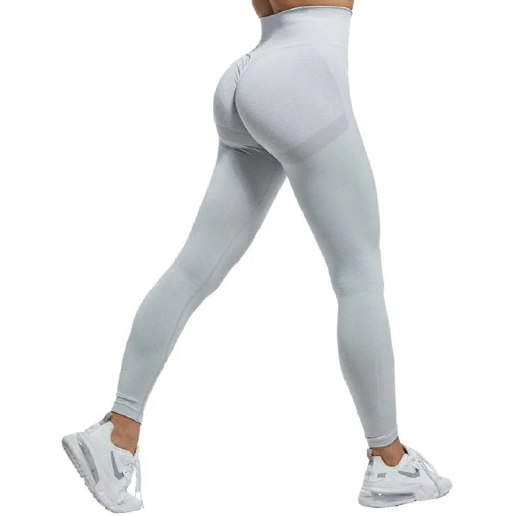 ContiNent 33 Women High Waist Leggings For Fitness Ladies Sexy Bubble Butt Gym Sports Workout Leggings Push Up Fitness Female Leggins