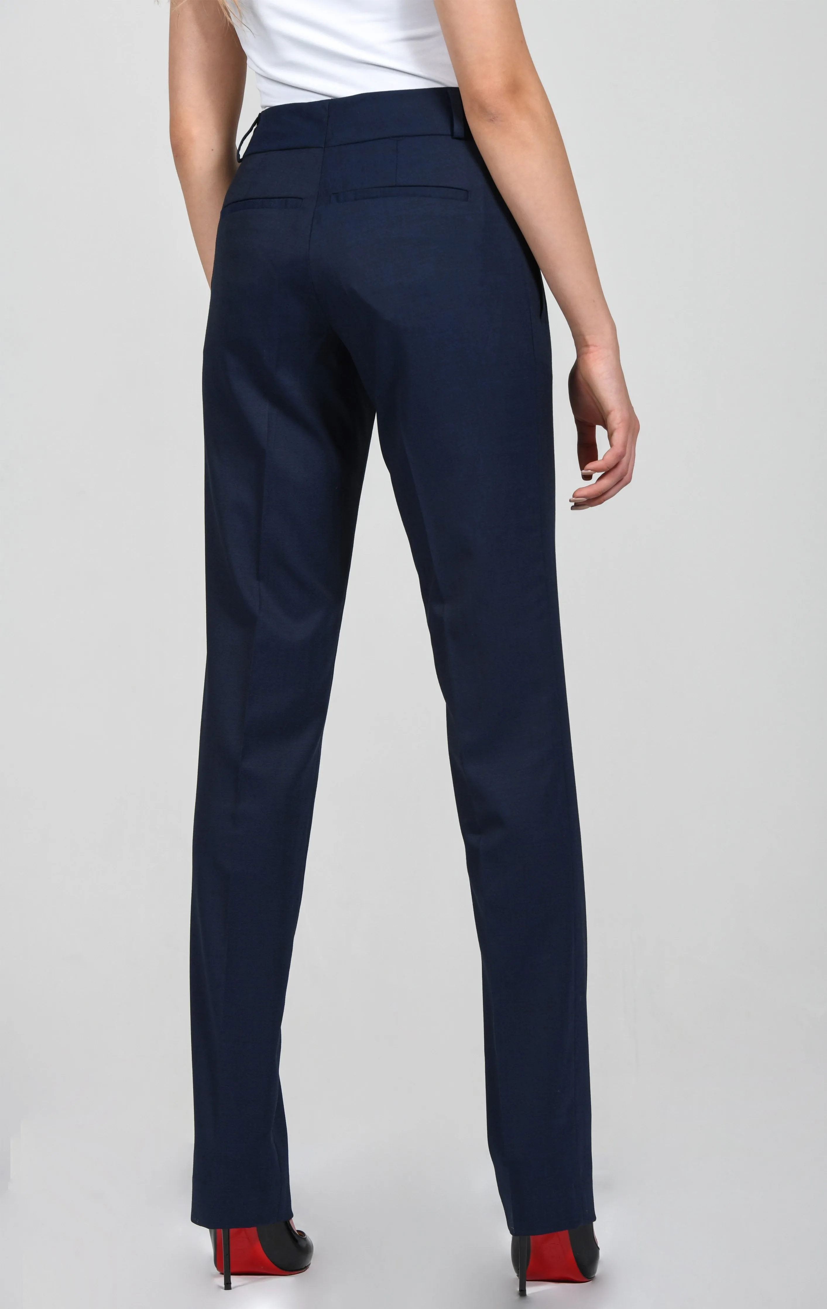 Cosiani Women’s Blue Wool Dress Pants