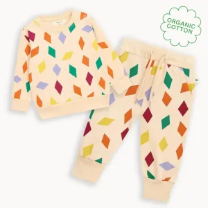 Cosmo & Crumpet Set - Diamonds Sweatshirt & Jogger Set