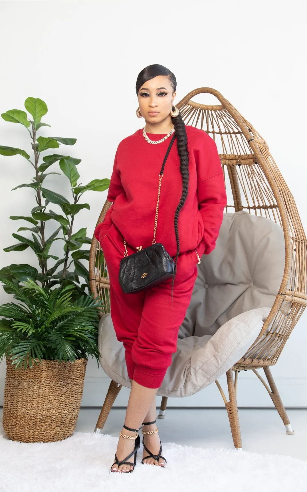 Crew Neck Jogger Set