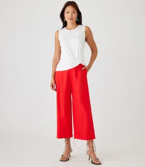 Cropped Pleated Pants
