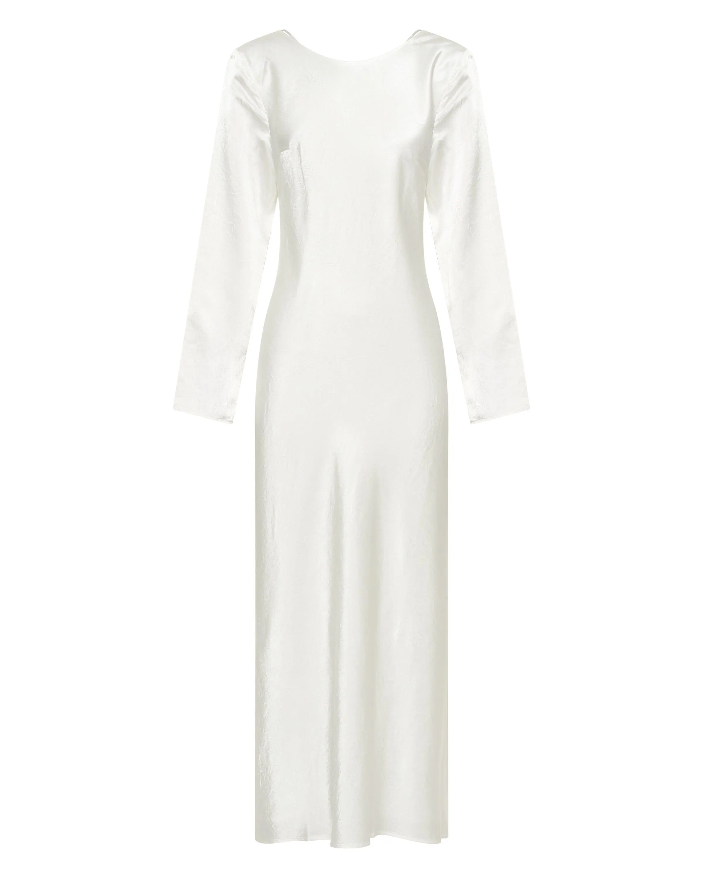 CRUSH TIE BACK MAXI | OFF WHITE