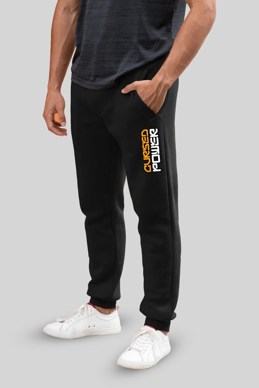 Cursed Power Print Black Jogger