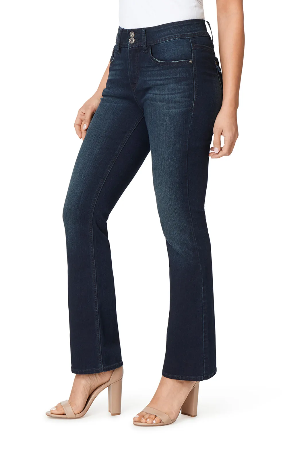 Curvy Bootcut Mid-Rise Jeans (Regular)