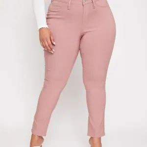 Curvy Bubble Gum Skinny Jeans