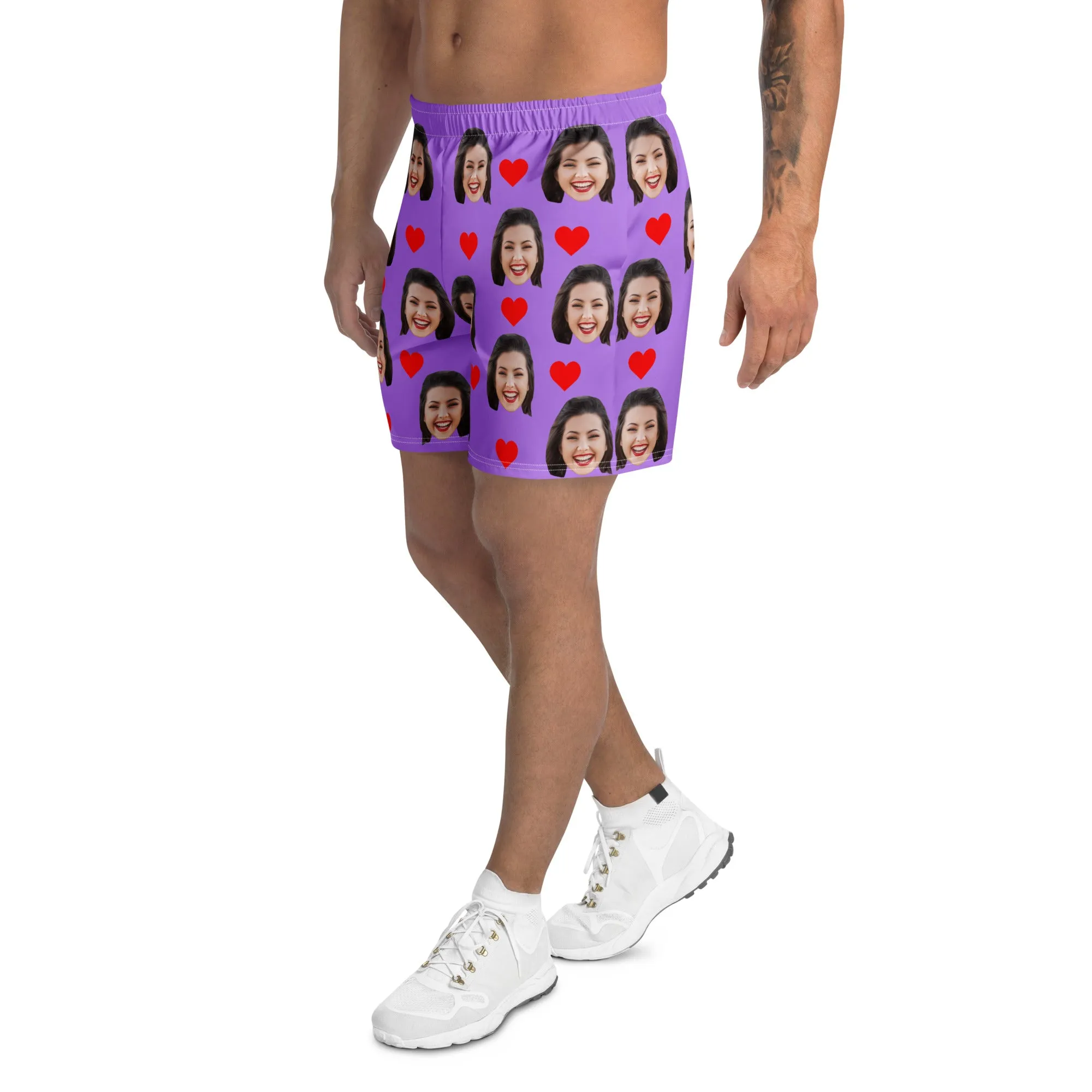 Custom Face Men's Athletic Shorts