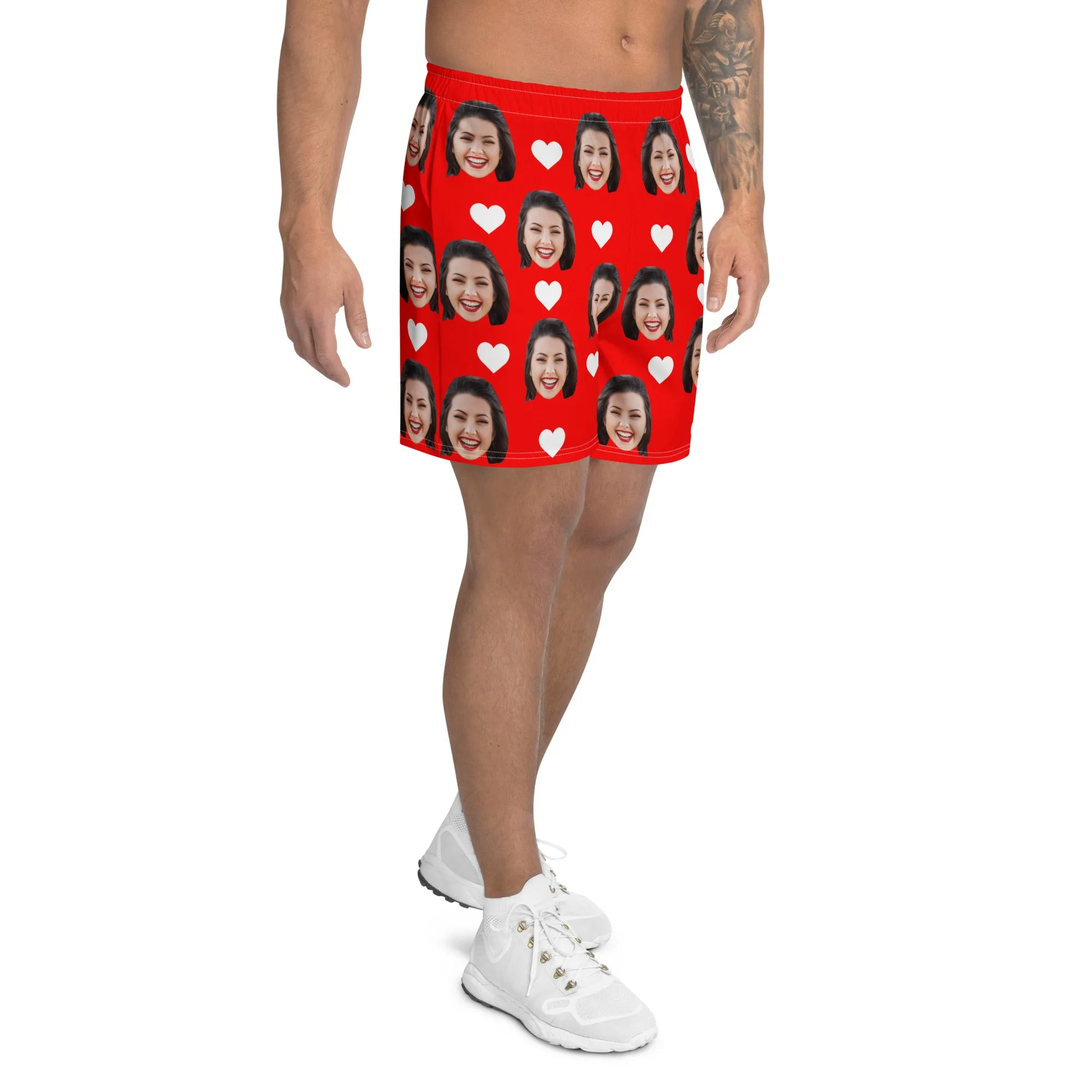 Custom Face Men's Athletic Shorts