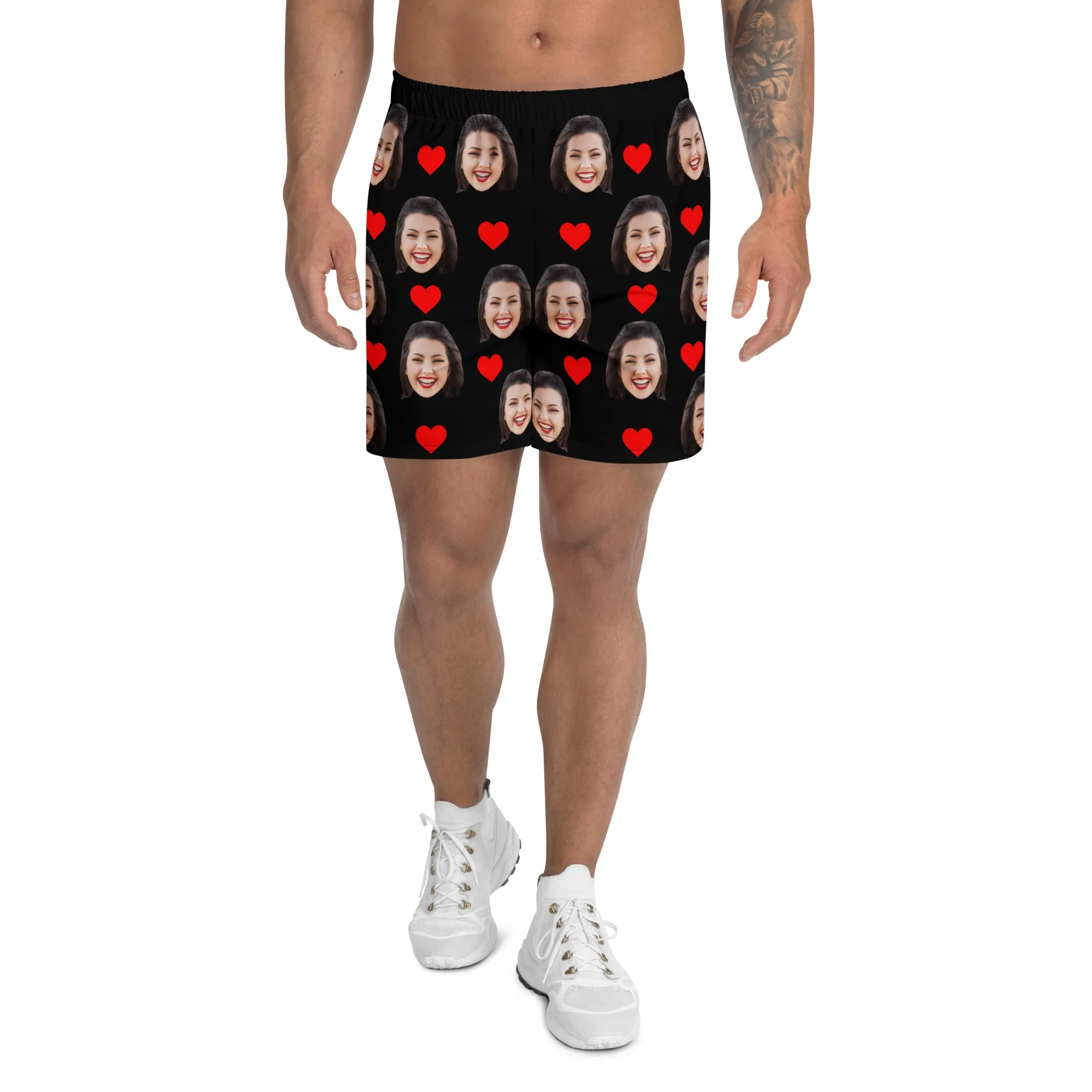 Custom Face Men's Athletic Shorts