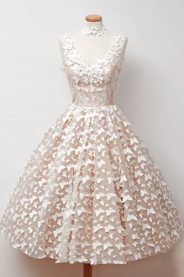 Cute Unique Applique Junior Pretty Inexpensive Short Homecoming Dresses, BG51601