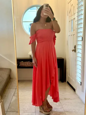 D145 OS WRAP SPLIT DRESS